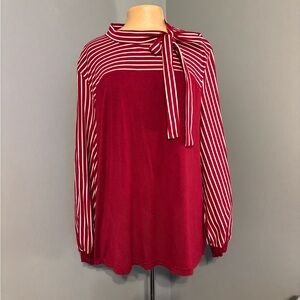 Striped Bow Top